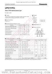 UP0111FG datasheet pdf Panasonic