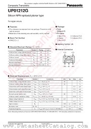 UP01212G datasheet pdf Panasonic