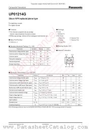UP01214G datasheet pdf Panasonic