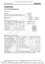 UP04112G datasheet pdf Panasonic