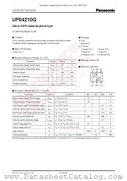 UP04210G datasheet pdf Panasonic