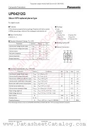 UP04212G datasheet pdf Panasonic