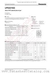 UP0421NG datasheet pdf Panasonic