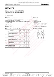 UP0497A datasheet pdf Panasonic
