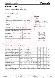 XN01110G datasheet pdf Panasonic