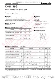 XN01115G datasheet pdf Panasonic