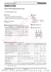 XN01213G datasheet pdf Panasonic