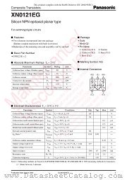 XN0121EG datasheet pdf Panasonic