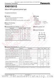 XN01501G datasheet pdf Panasonic