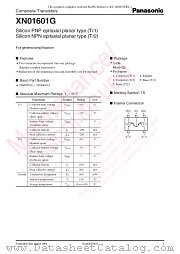XN01601G datasheet pdf Panasonic