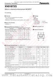 XN01872G datasheet pdf Panasonic