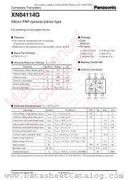 XN04114G datasheet pdf Panasonic