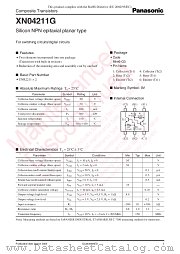 XN04211G datasheet pdf Panasonic