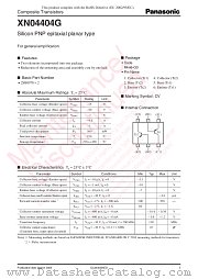 XN04404G datasheet pdf Panasonic