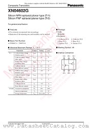 XN04602G datasheet pdf Panasonic