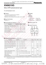 XN06215G datasheet pdf Panasonic
