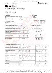 XN0A554G datasheet pdf Panasonic