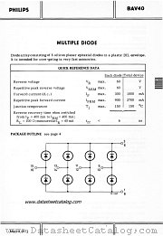 BAV40 datasheet pdf Philips