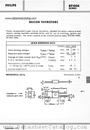 BT100A-300R datasheet pdf Philips