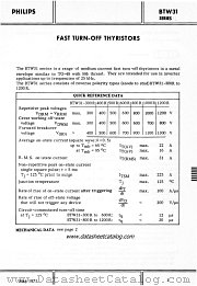 BTW31 datasheet pdf Philips