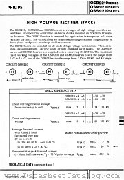 OSM9210-SERIES datasheet pdf Philips
