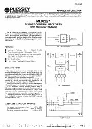 ML926 datasheet pdf PLESSEY Semiconductors