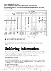 SOLDERING datasheet pdf PLESSEY Semiconductors