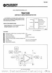 TBA750B datasheet pdf PLESSEY Semiconductors