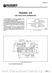 TBA950:2X datasheet pdf PLESSEY Semiconductors