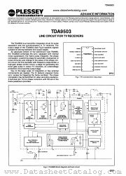 TDA9503 datasheet pdf PLESSEY Semiconductors