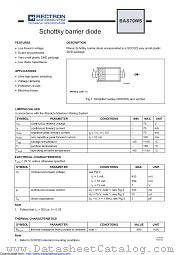 BAS70WS datasheet pdf Rectron Semiconductor