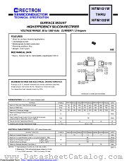 HFM106W datasheet pdf Rectron Semiconductor
