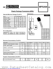 MPSA06-T datasheet pdf Rectron Semiconductor