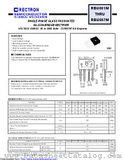 RBU802M datasheet pdf Rectron Semiconductor