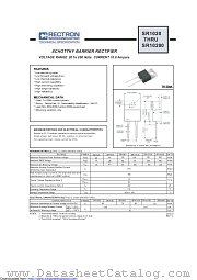 SR10100 datasheet pdf Rectron Semiconductor