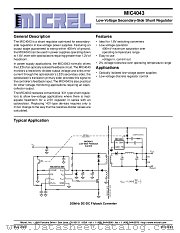 MIC4043BM4 datasheet pdf Micrel Semiconductor