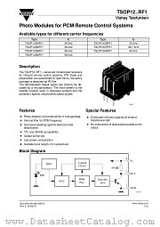 TSOP1256RF1 datasheet pdf Vishay