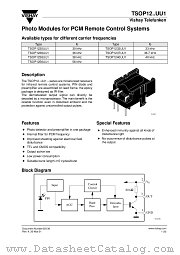 TSOP1240UU1 datasheet pdf Vishay