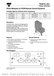 TSOP1240XG1 datasheet pdf Vishay