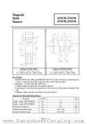 ZMZ30 datasheet pdf Zetex Semiconductors