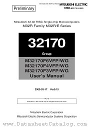 M32170F6VFG datasheet pdf Mitsubishi Electric Corporation