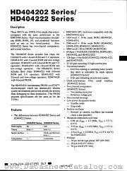 HD404222 datasheet pdf Hitachi Semiconductor