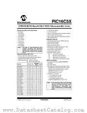 PIC16C55XTI datasheet pdf Microchip