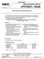 UPD78327 datasheet pdf NEC
