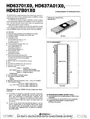 HD63701X0 datasheet pdf Hitachi Semiconductor