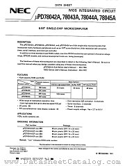 UPD78042A datasheet pdf NEC