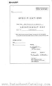 LH28F008SAT datasheet pdf SHARP