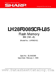 LH28F008SCX-85 datasheet pdf SHARP