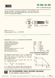 SC206 datasheet pdf RFT