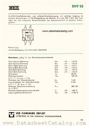 SMY52 datasheet pdf RFT